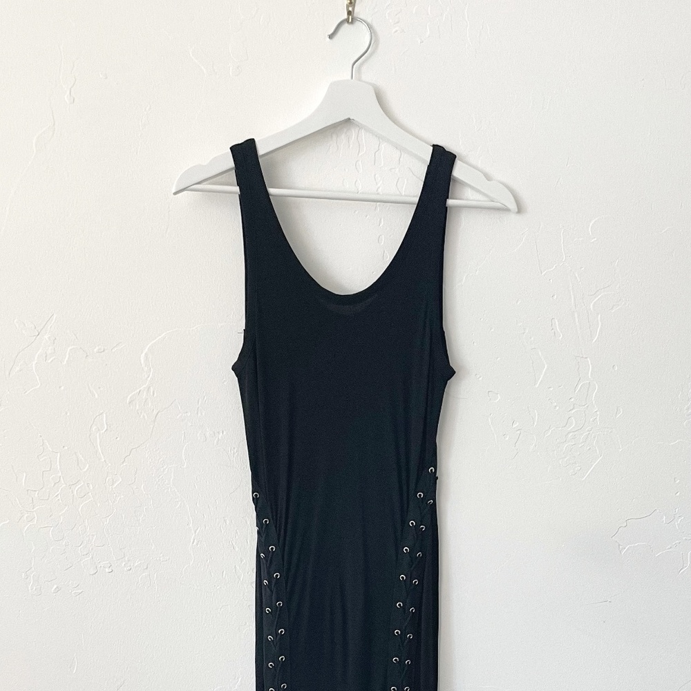 ALLSAINTS Miller Grommet Lace-Up Maxi Dress      Size M